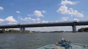 На лодке по Иртышу. Лодка крым. Мотор микатцу 9.9.