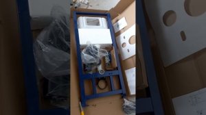 Установка инсталляции  для подвесного унитаза. Подробная инструкция.