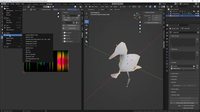 Vertex Texture Animation в блендере