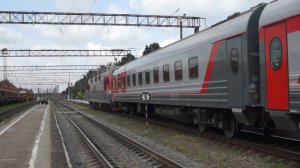 ЭП1М-778 с пассажирским поездом №245А СПБ - Ейск прибывает на станцию Староминская-Тимашевская.