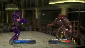 Живая сталь-Нойзи бой против Твин Ситиза(кто сильней)Noisy boy vs Twin cities