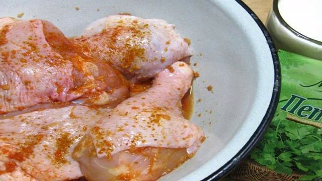 Курица в сметане с картошкой