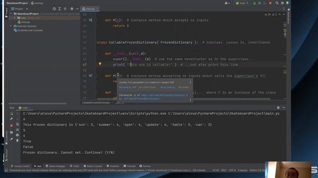 Python Programming: Lesson 71 - Constructor Reference Variables