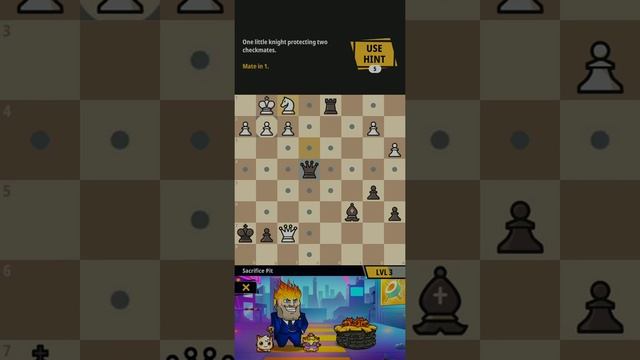 how to solve chess universe sacrifice pit checkmate in two move puzzle game play.