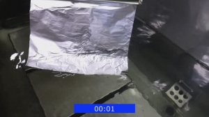 Тест фольгой foil test ультразвуковой промышленной ванны СпецмашСоник