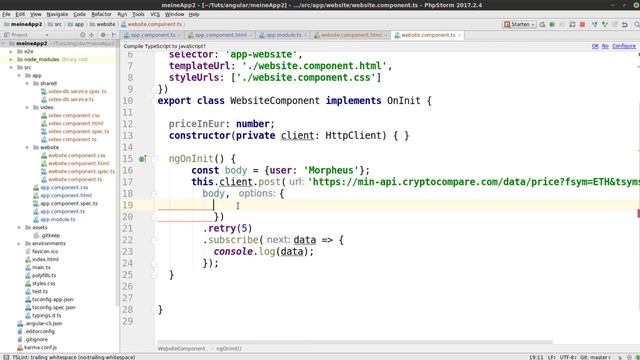 Angular Tutorial #33 - POST-Requests смотреть онлайн