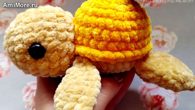 Амигуруми: схема Мини Черепашка | Игрушки вязаные крючком