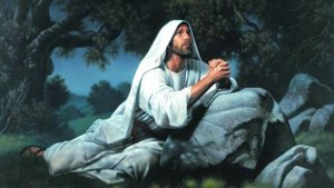 Дышало ночью с небосклона - молитва в Гефсимании