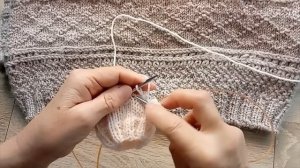 Узор "Латвийская косичка". Как замкнуть в круг без ступеньки.  #медведьвяжет #медведьрассказывает