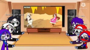 error 404 au react to epic sans vs Cross sans| gacha club