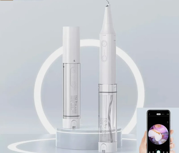 Скалер - ирригатор для удаления зубного камня SUNUO T13 PRO с видеоконтролем