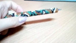 Камуфляж. Чехол для ручки из бисера