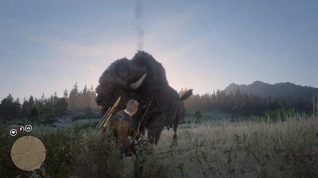 RDR2 - This Happens if you Lasso a Bison смотреть онлайн