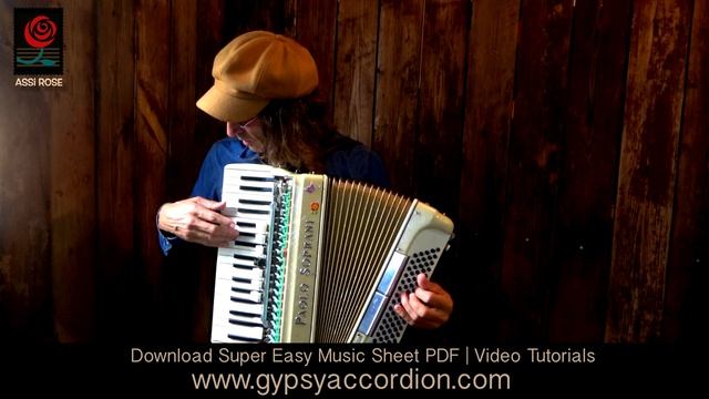 Katyusha Russian Folk | Assi Rose Gypsy Accordion jam смотреть онлайн