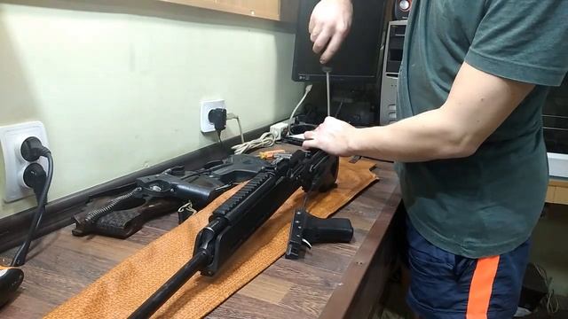 Пластиковый приклад, цевье и компоновка "Bullpup" на Вепрь 7 62х39 смотреть онлайн