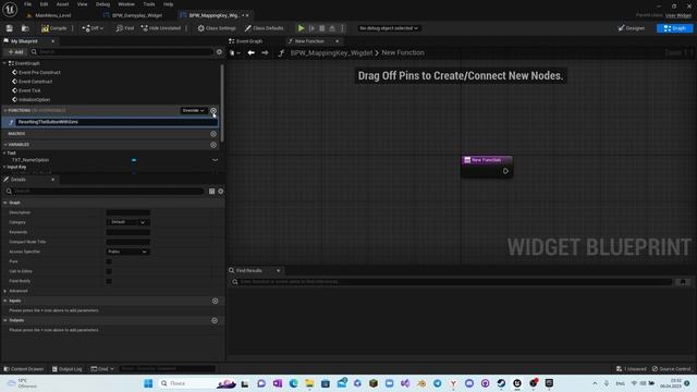 10 НАСТРОЙКИ УПРАВЛЕНИЯ: ВИДЖЕТ И КОД/10 CONTROL SETTINGS: WIDGET AND CODE [UE5.1 TUTORIAL MENU]