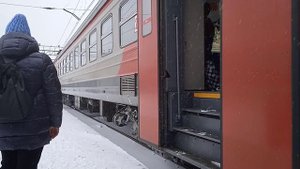 Электропоезд ЭД4М-0419 "Кузнецкий экспресс".