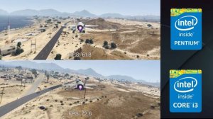 Pentium G3220 VS i3 4370 test in GTA V (Benchmark) + GTX 950