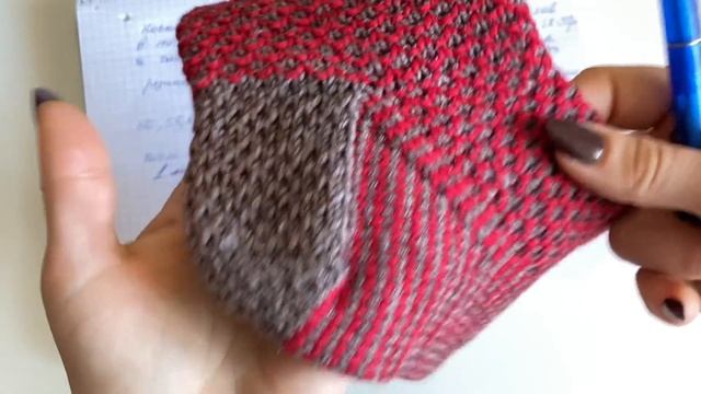 Подробный МК.Носки Broken Seed Stich  Хеликс.Вязание на 5-ти Спицах.#носкина5тиспицах.