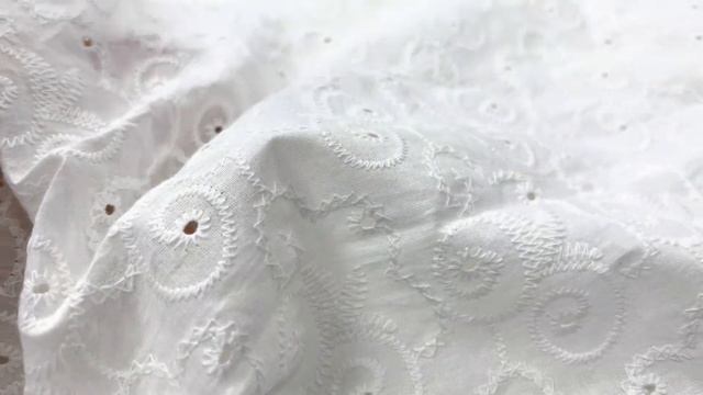 Хлопковое шитье для летнего платья. Натуральная ткань