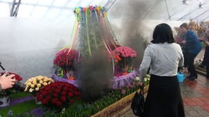 Пожар на выставке цветов  в Ижевске