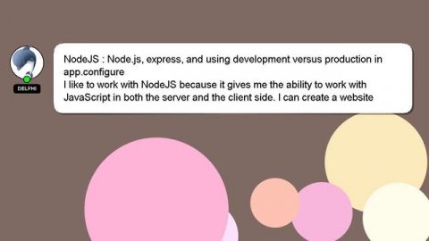 NodeJS : Node.js, express, and using development versus production in app.configure
