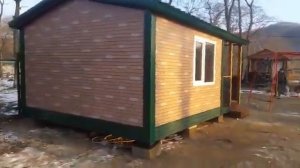Домик для отдыха из сендвич-панели 6х4м