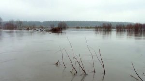 разлив реки Кадада в деревне Нижняя Елюзань