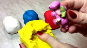 Пластилин Плей до Куклы Принцессы Диснея Игрушки Развивающее видео Учим цвета Развивашки Сюрприз