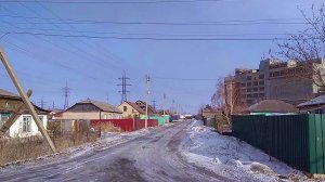 Магнитогорск, посёлок Горнорудный, район Спутника, частный сектор левобережья (23.02.2018)