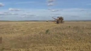 Уборочная. 25 лет назад. СК-5М-1 "Нива" и а/м "ГАЗ-53"