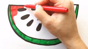 Как нарисовать АРБУЗ / Мультик раскраска АРБУЗ / Нарисуй Ка