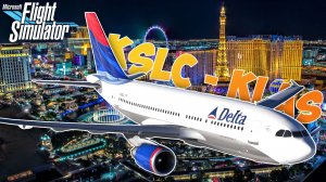 Солт-Лейк-Сити (KSLC) - Лас-Вегас (KLAS) | ✈️ iniBuilds Airbus A310-300 Delta Airlines ?