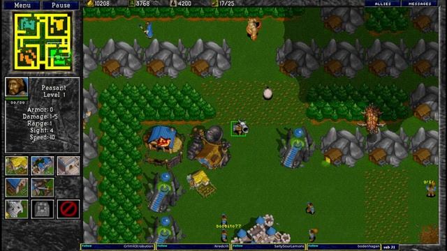 Warcraft 2 Chop Mine 2v2 u8t3io3p/hads vs Trogallart/Maxxx444 смотреть онлайн