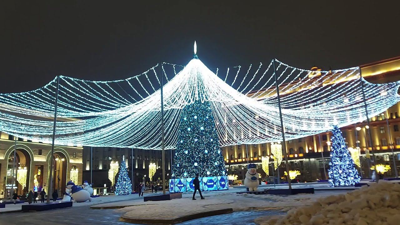 Новогодняя Москва. Никольская улица и Лубянская площадь (13.01.23)