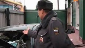 Водителя зажало в горящей машине ? Не для слабонервных
