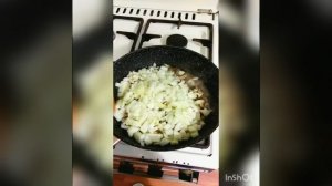 Куриные сердечки с шампиньонами