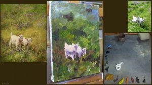 Работа по акриловому подмалёвку. Как грамотно писать маслом по акрилу.  Несколько важных моментов.