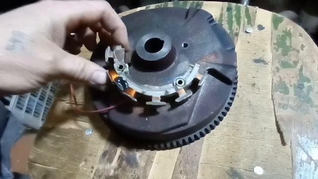 Катушка освещения снегоуборщика, ремонт