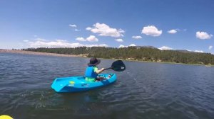 First time in his new Kayak