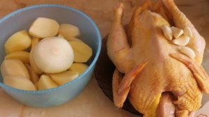 Курица запеченная с картофелем в рукаве