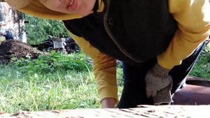 Работа на даче. Наша дача.