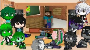 Monster School react to Flippy Knife Challenge