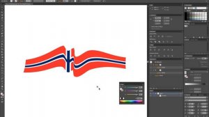 Create waved flag in Illustrator