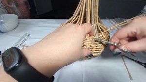 Мастер-класс "Декор-тыква из бумажной лозы."