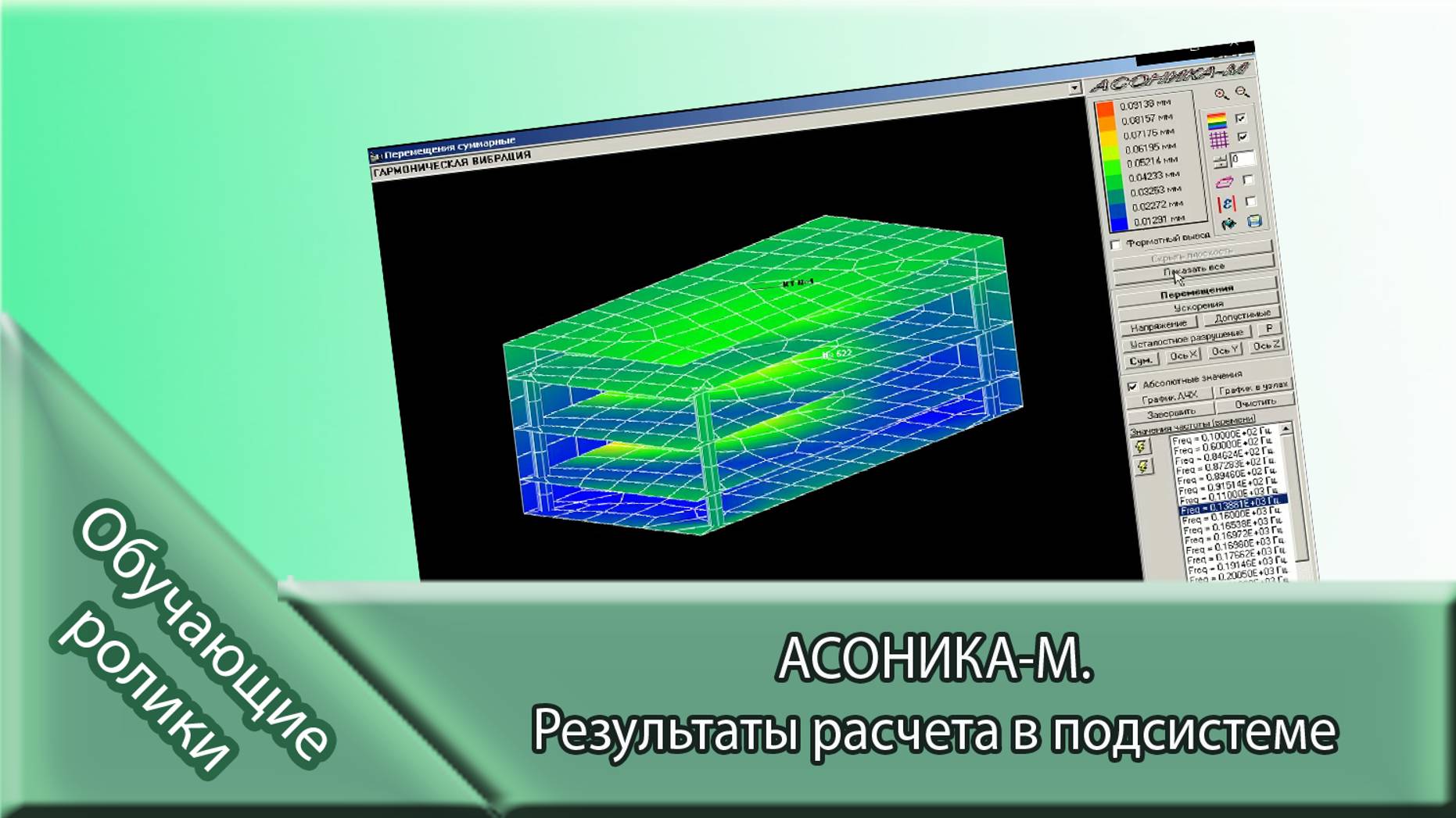 АСОНИКА-М. Результаты расчета в подсистеме