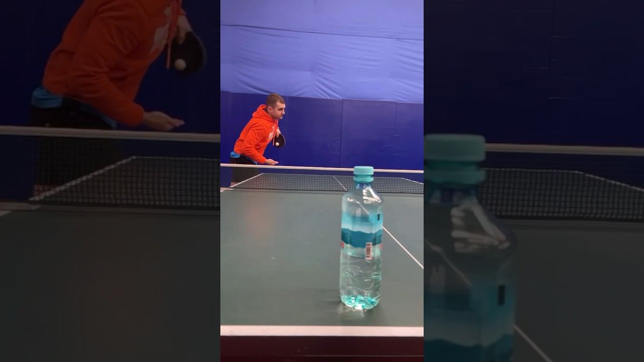 Сможете открыть бутылку мячиком? #tabletennis #pingpong #bottle смотреть онлайн