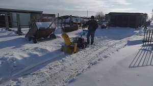 Снегоуборочная приставка Целина СП40 к мотоблоку Омич 5.5лс.