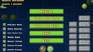 как сделать бесконечный уровень в geometry dash