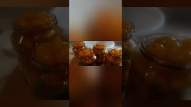 Маринованные жёлтый помидоры черри. Sariq cherri pomidoridan tuzlama